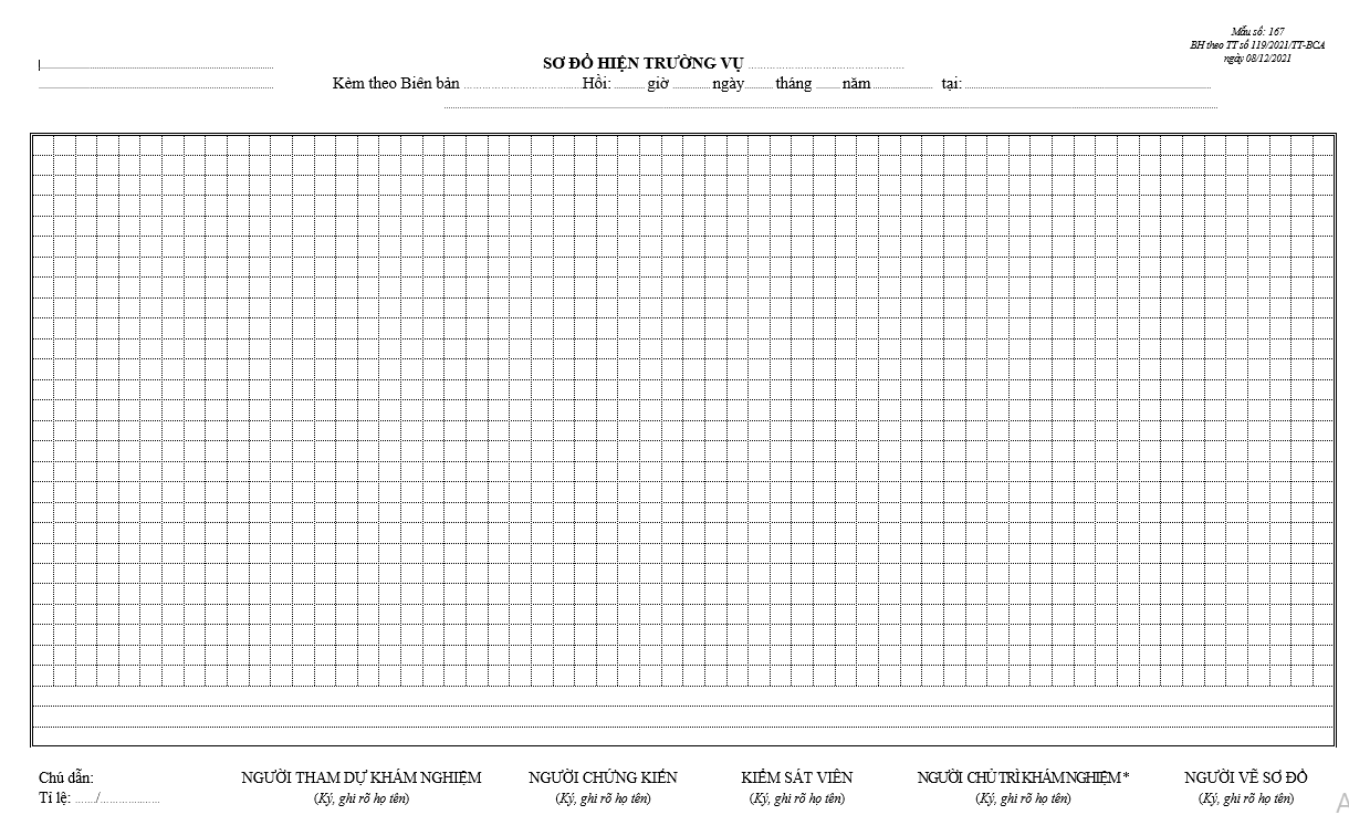 Mẫu sơ đồ hiện trường Mẫu sơ đồ hiện trường